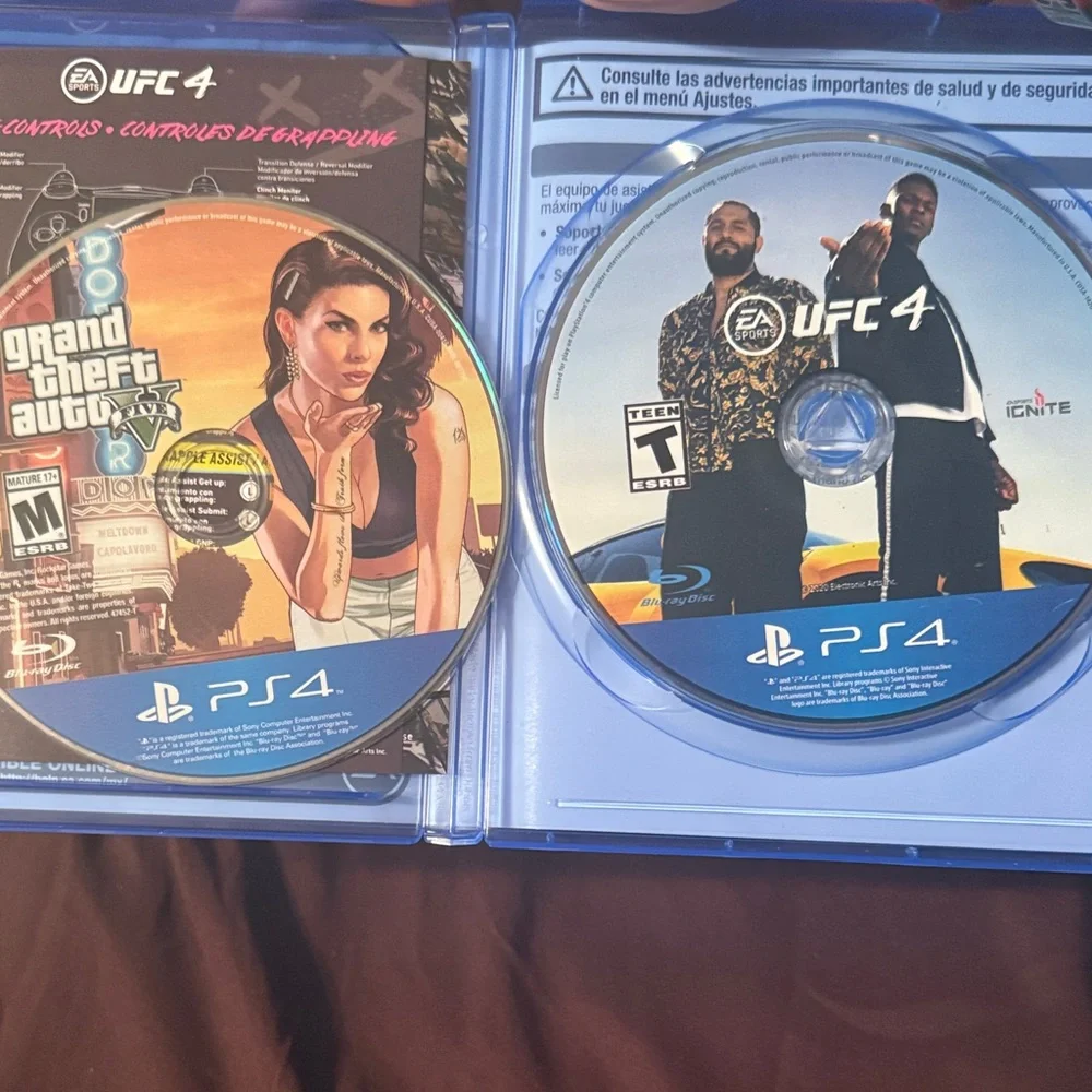 Sony PS4 Slim Console with GTA 5 and UFC 4